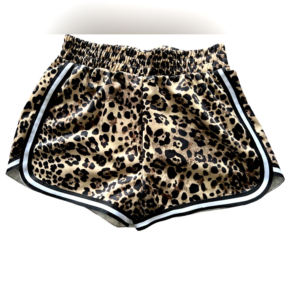 Cheetah print booty shorty